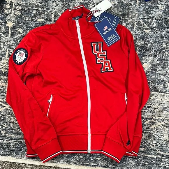 Team USA Red Track Jacket - Picture 1 of 5